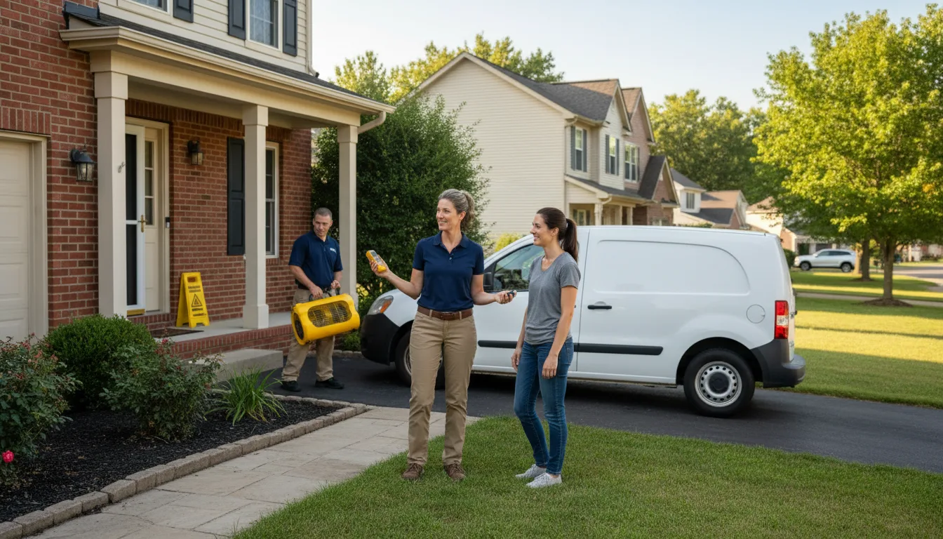 Residential water damage restoration in Friedensburg, PA